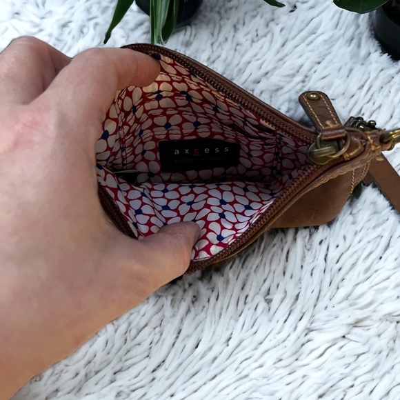 Axcess by Liz Claiborne - Small Brown Wristlet - Picture 5 of 5